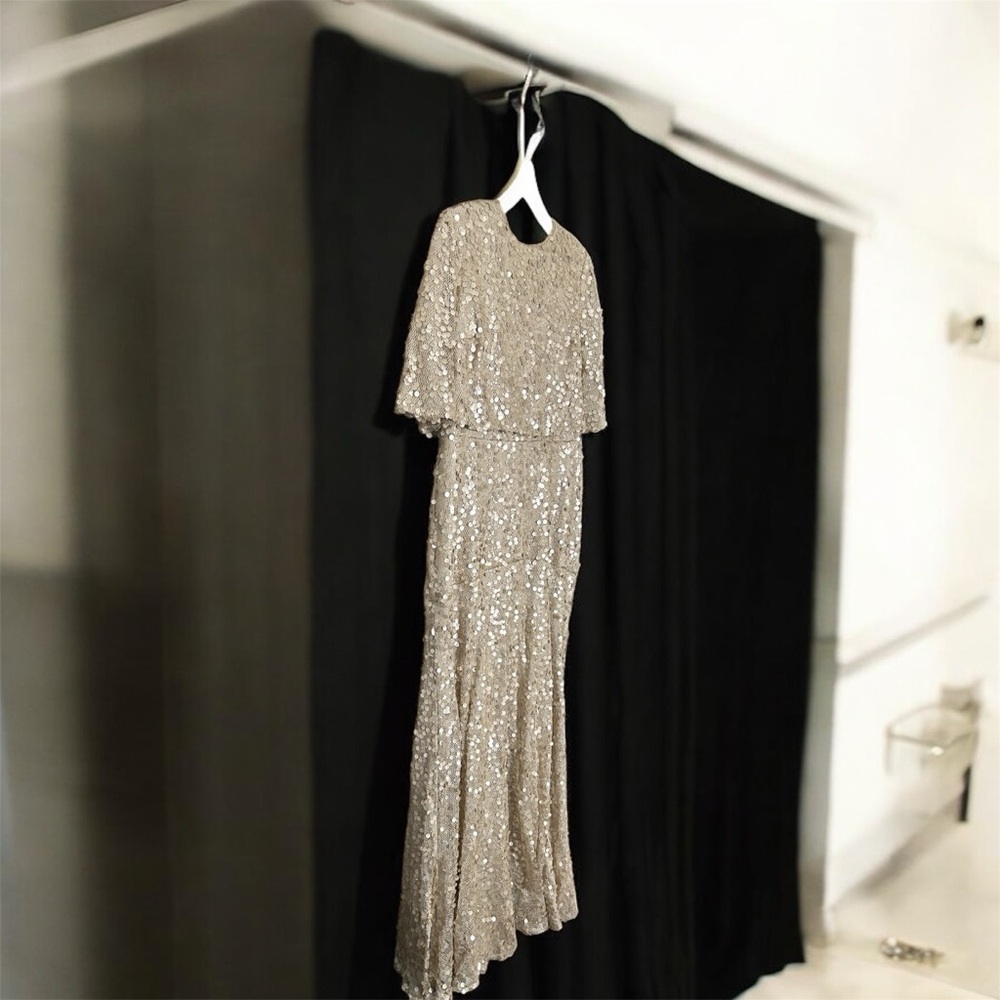 Elegant Sequin Evening Gown